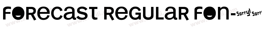 Forecast Regular fon字体转换